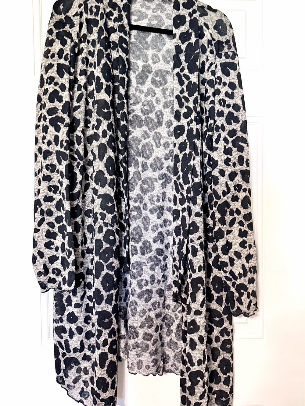 NWT Maurice’s brand Leopard Print Open-Front cardigan duster size 3 3x